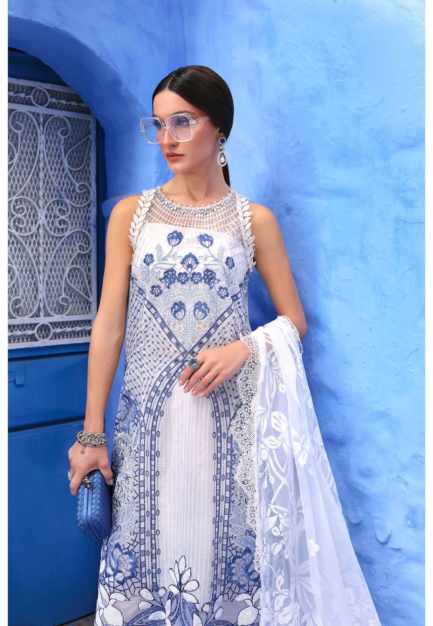 Maria B luxury lawn suits 2025 - 10A