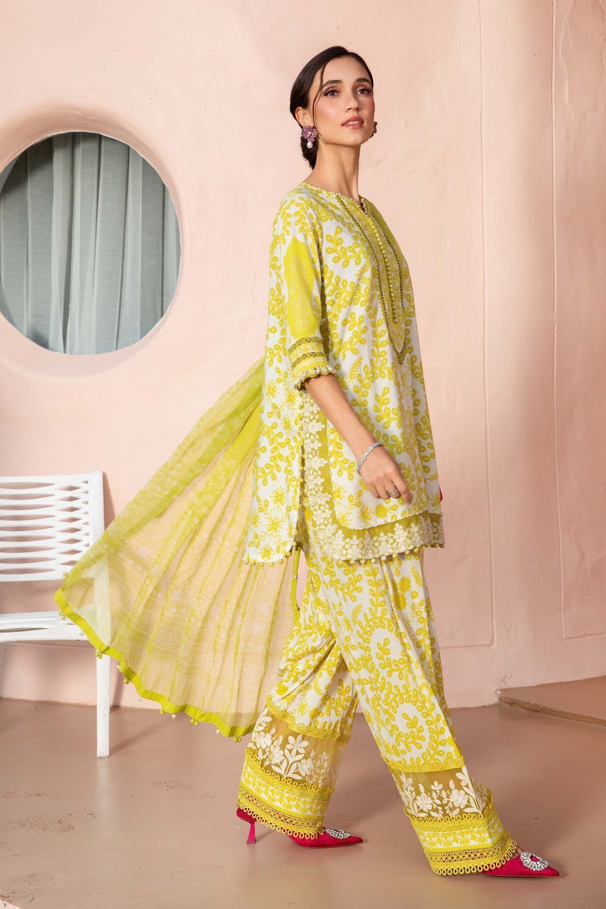 Maria B Mprints spring summer unstitched lawn suits 2025 | 4A