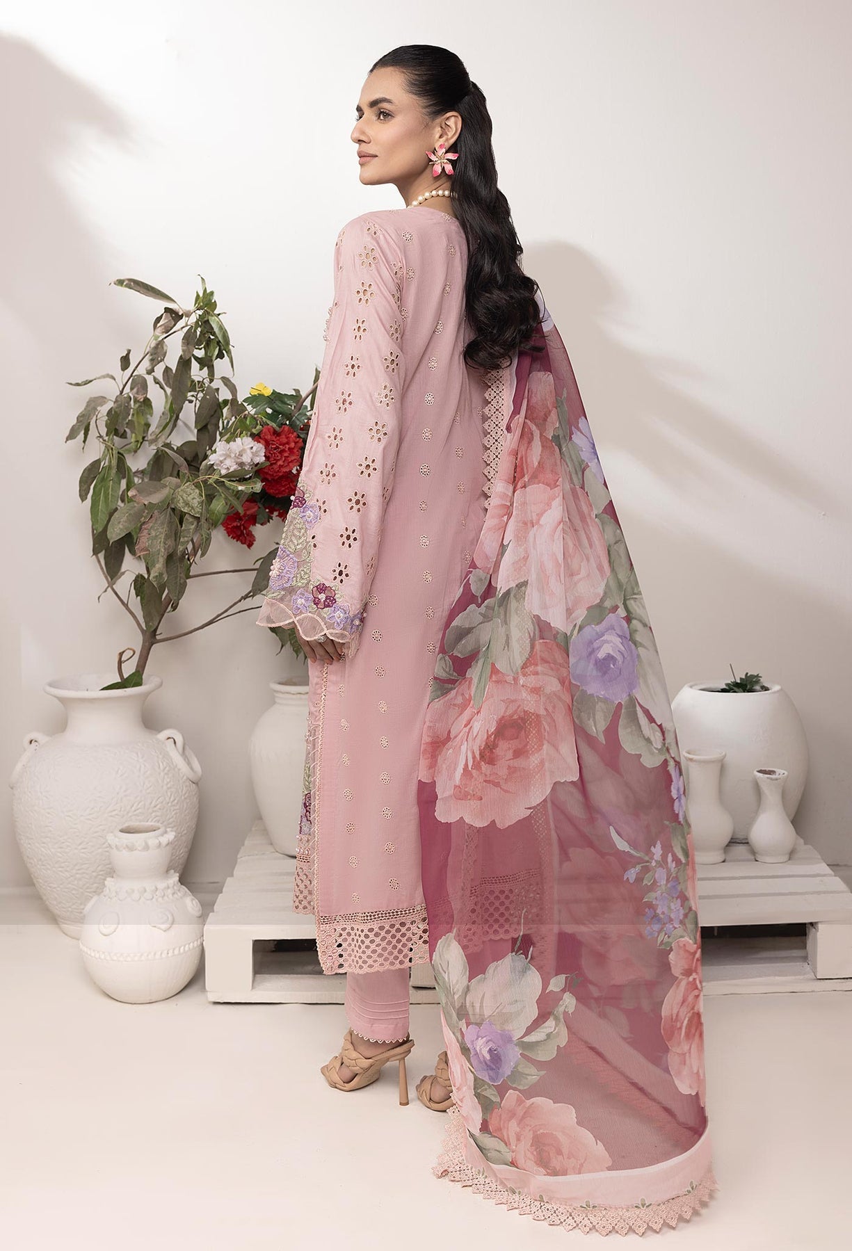 Adan’s libas Ezlyn unstitched lawn collection 2025 - Design 08