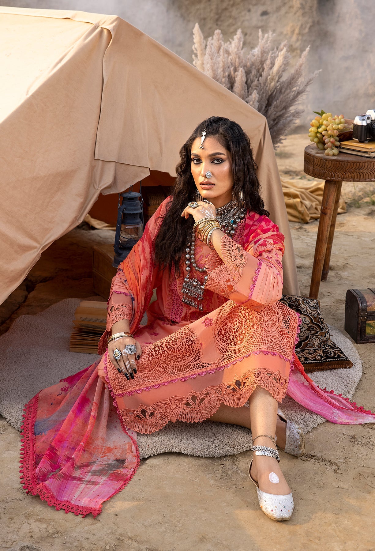 Adan's Libas Lawn Suits by Hafsah Zia | 2024 | D-5524
