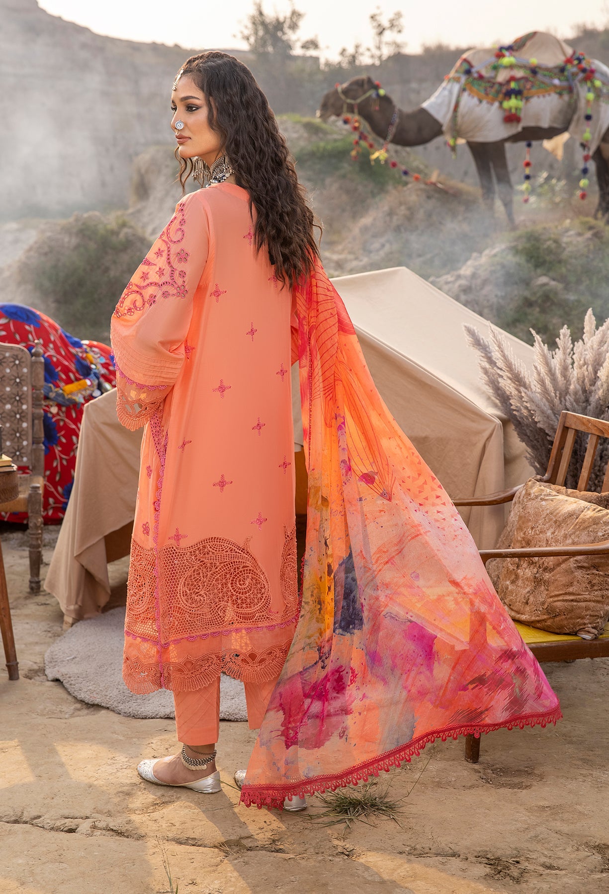 Adan's Libas Lawn Suits by Hafsah Zia | 2024 | D-5524