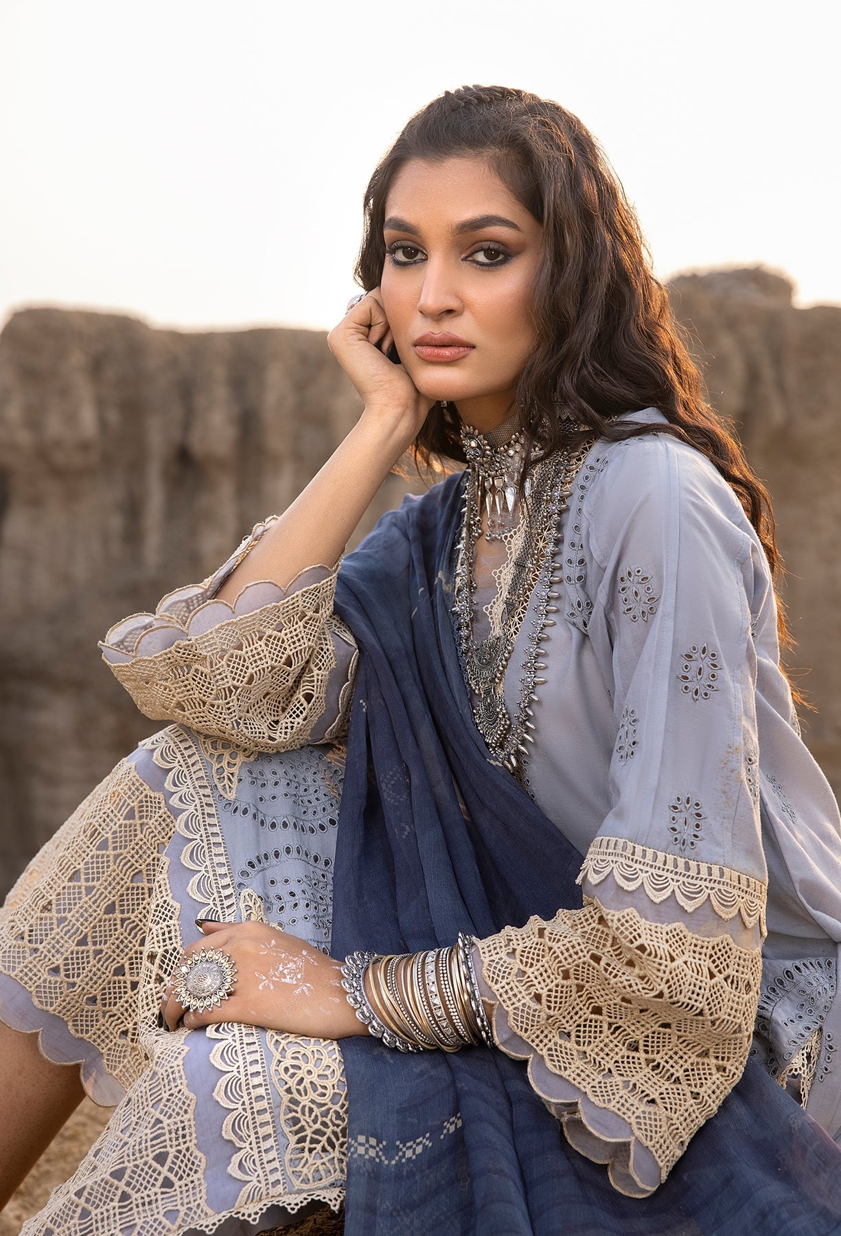 Adan's Libas Lawn Suits by Hafsah Zia | 2024 | D-5526