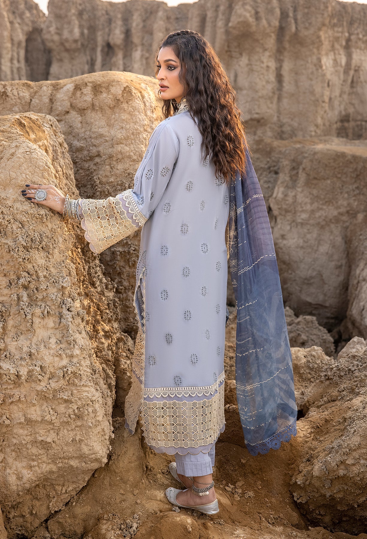 Adan's Libas Lawn Suits by Hafsah Zia | 2024 | D-5526