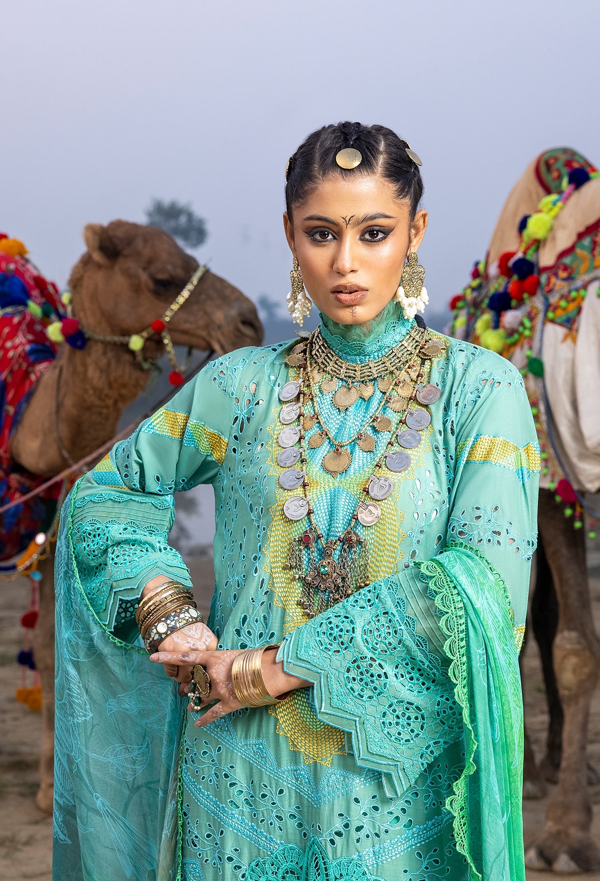 Adan's Libas Lawn Suits by Hafsah Zia | 2024 | D-5529