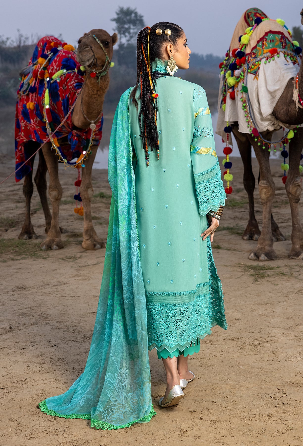 Adan's Libas Lawn Suits by Hafsah Zia | 2024 | D-5529