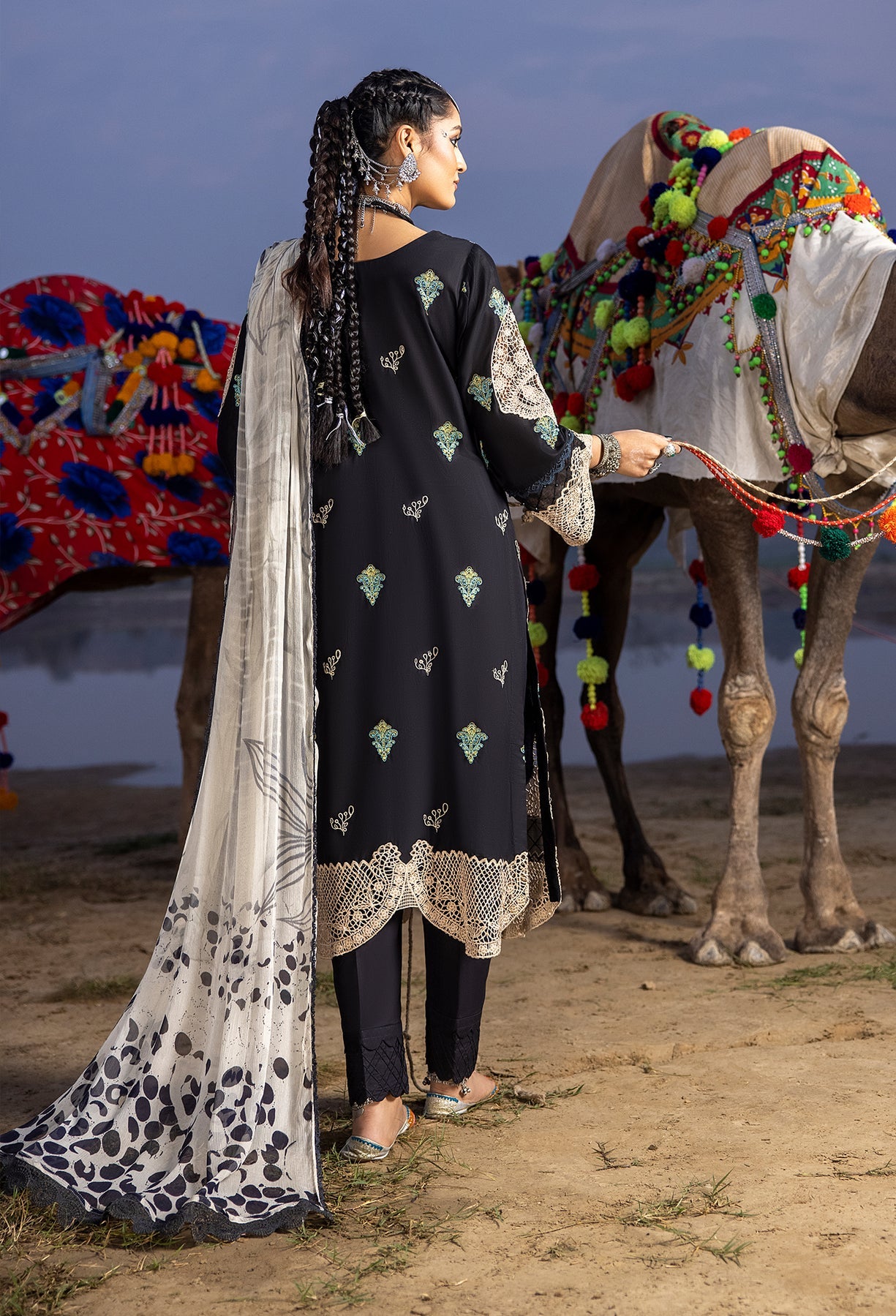 Adan's Libas Lawn Suits by Hafsah Zia | 2024 | D-5530