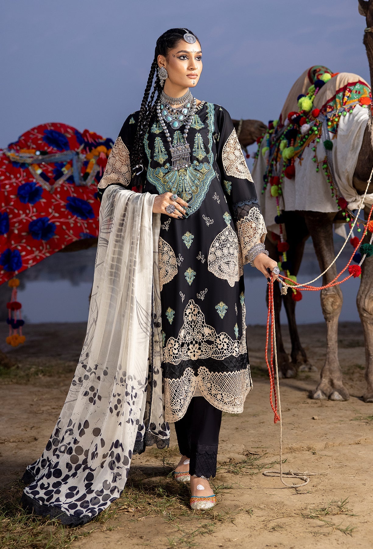 Adan's Libas Lawn Suits by Hafsah Zia | 2024 | D-5530