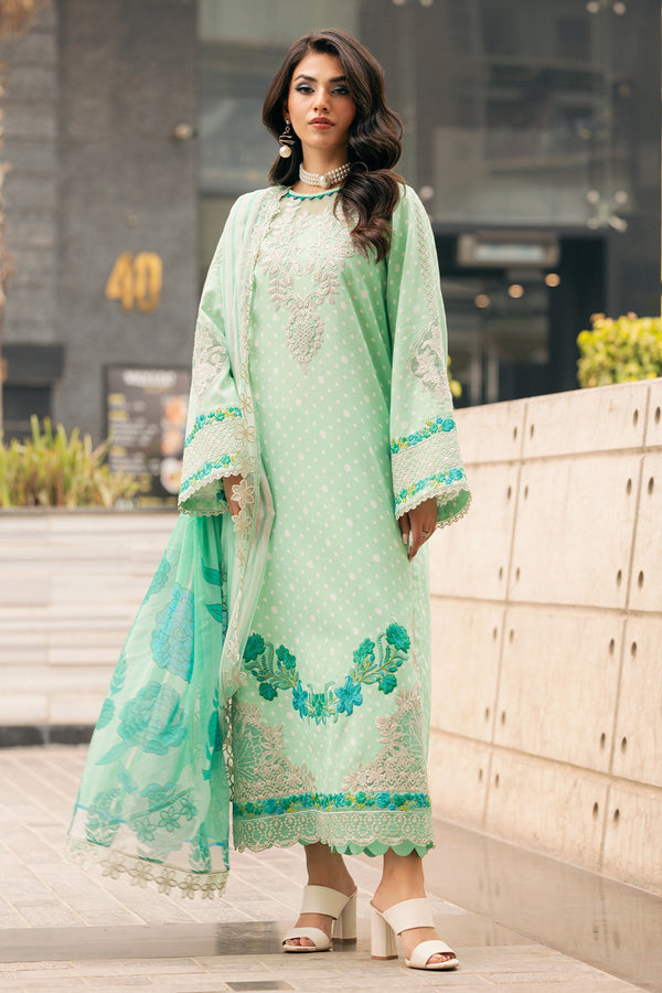 Charizma swissmiss embroidered Swiss voile unstitched lawn suits - CSM5-02