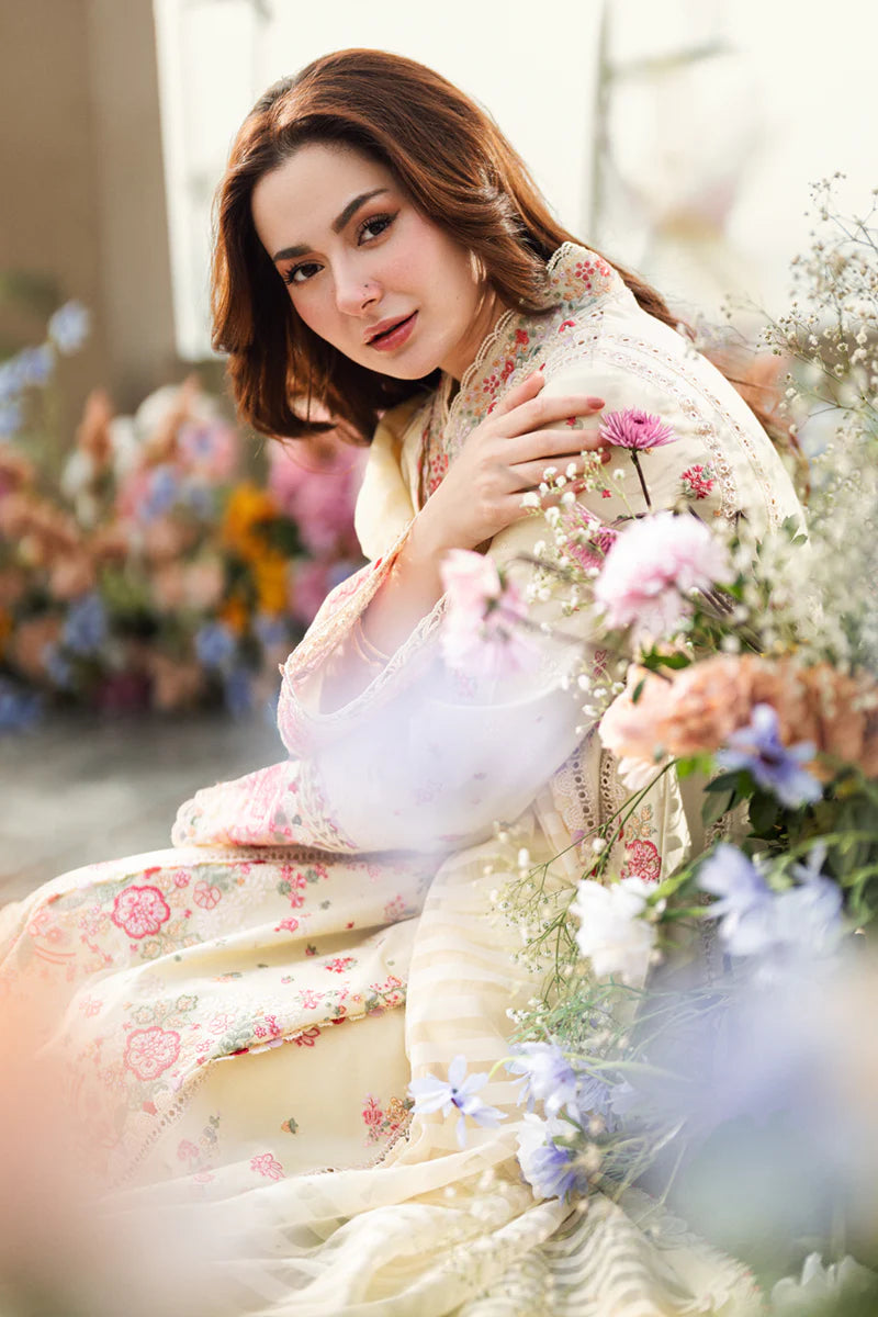 Qalamkar Sahil luxury unstitched lawn suits 2025 - FK-14-Scarlett