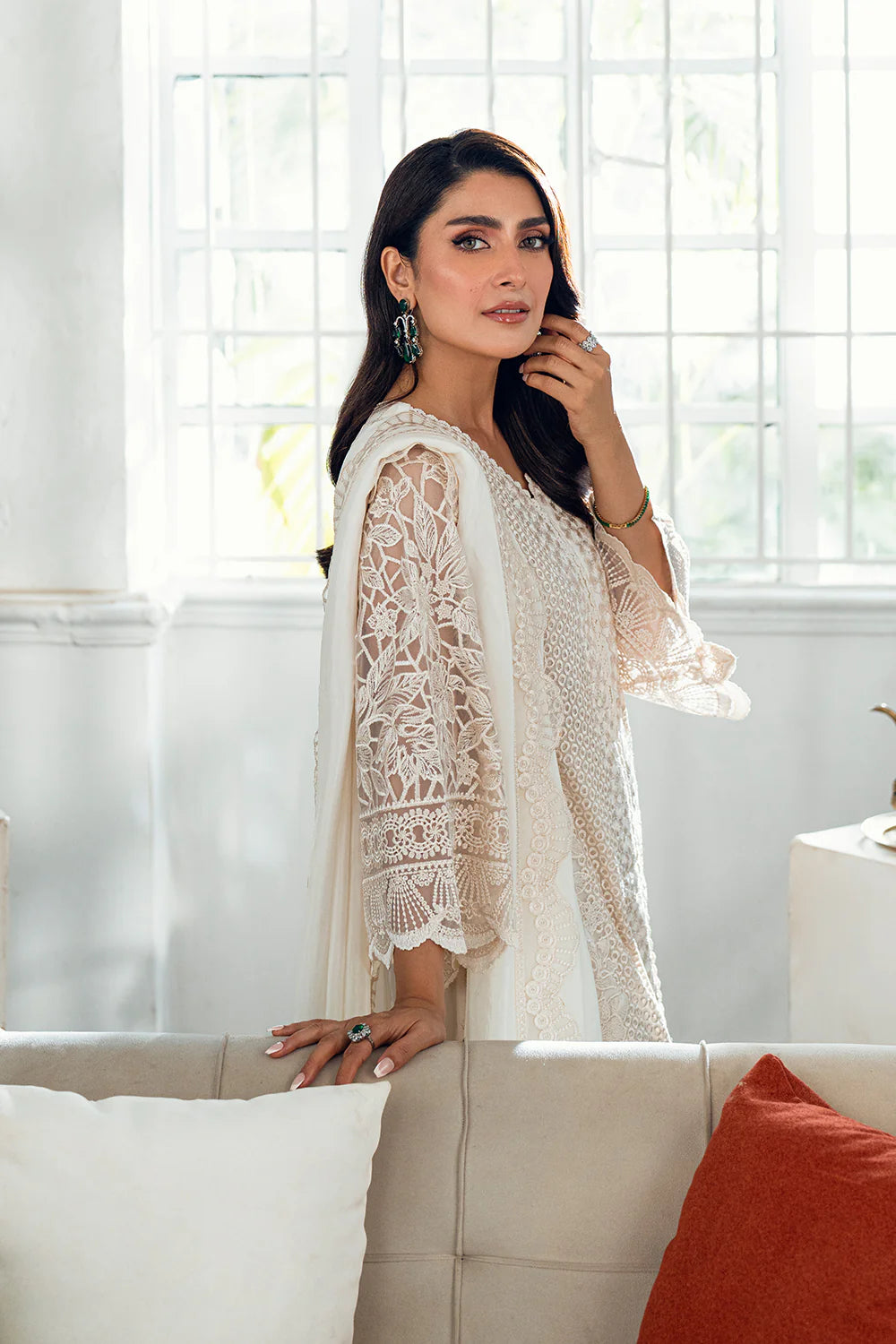 Azure Luxe Eid Drop 3 Chiffon Collection 2025 - Ethereal Pearl