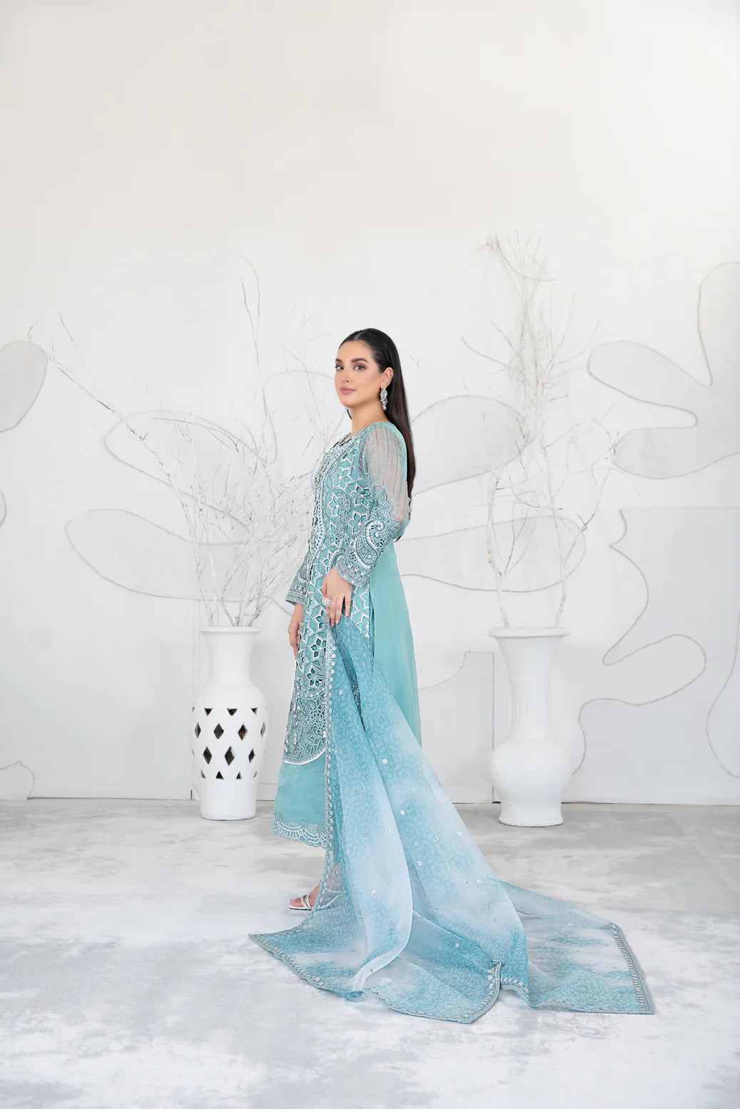 Tawakkal Gelareh Semi stitched organza suits 2025 - D-3655