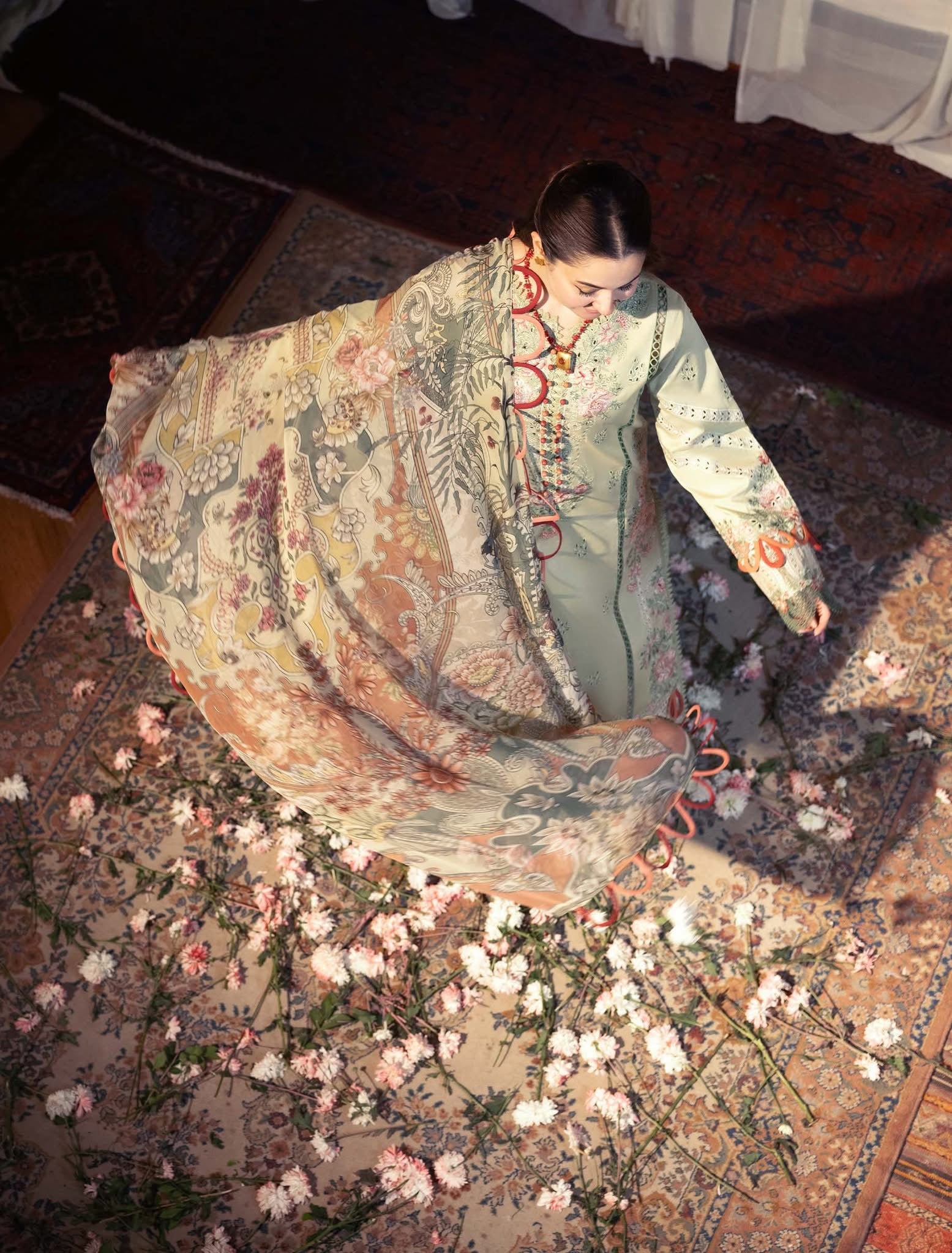 Jade ombré intezar ft. Hania Aamir lawn suits 2025 - 20693