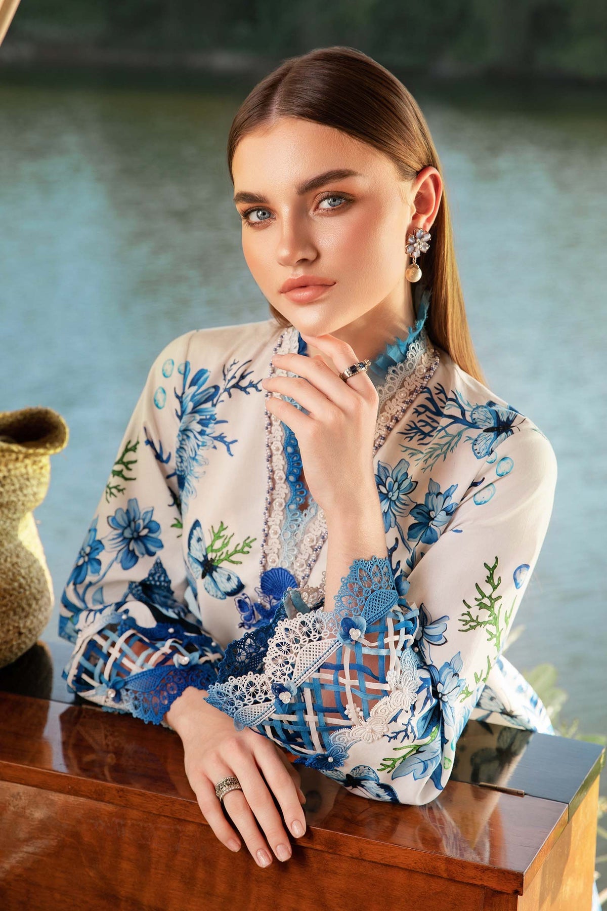 Maria B MPrints Embroidered Lawn Unstitched 3 Piece Suit - 4A - MAB26MP - Purple - Spring Summer Collection main image 0