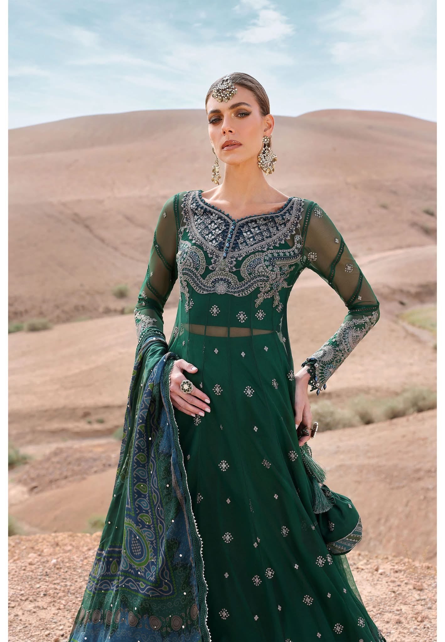 Maria B luxury lawn suits 2025 - 7A