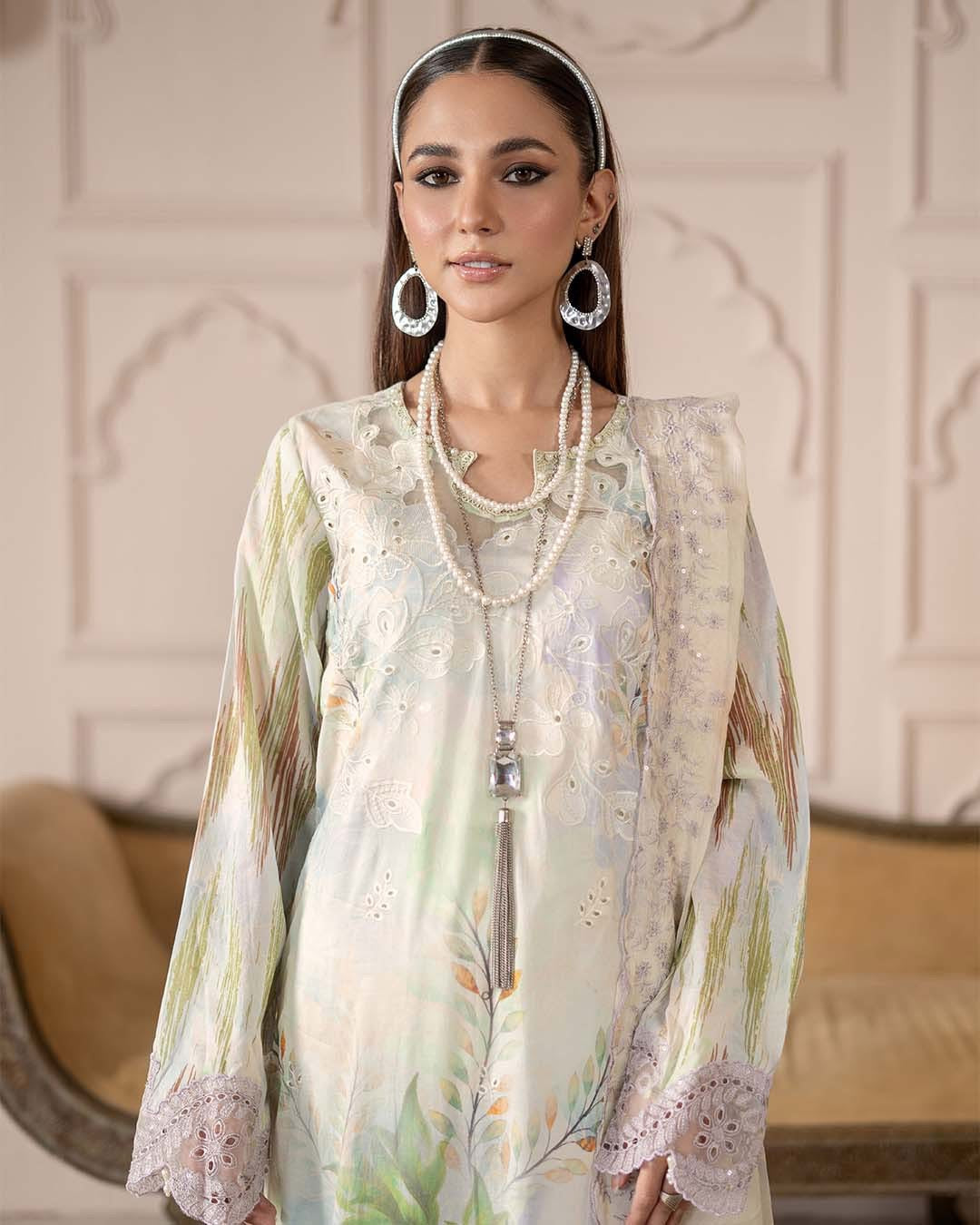 Alzohaib sunshine bloom premium edition unstitched lawn suits 2025 - 12