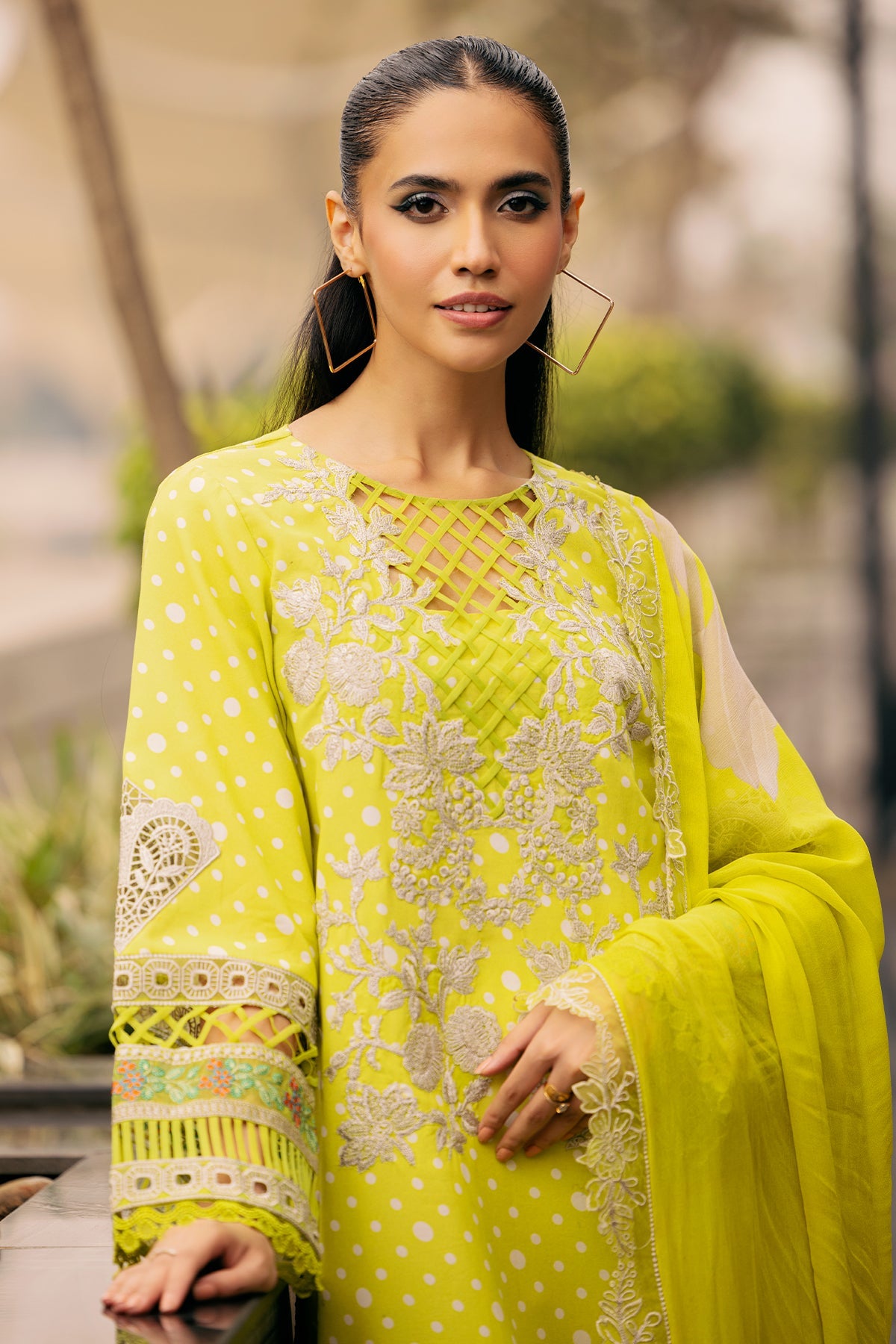Charizma swissmiss embroidered Swiss voile unstitched lawn suits - CSM5-05