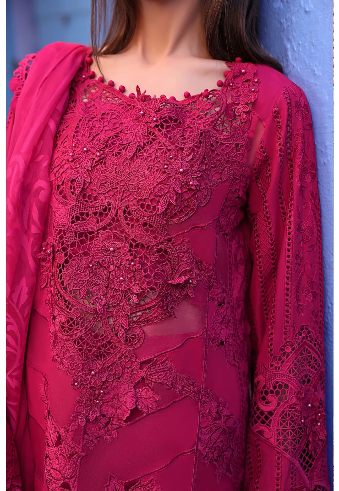 Maria B luxury lawn suits 2025 - 8A