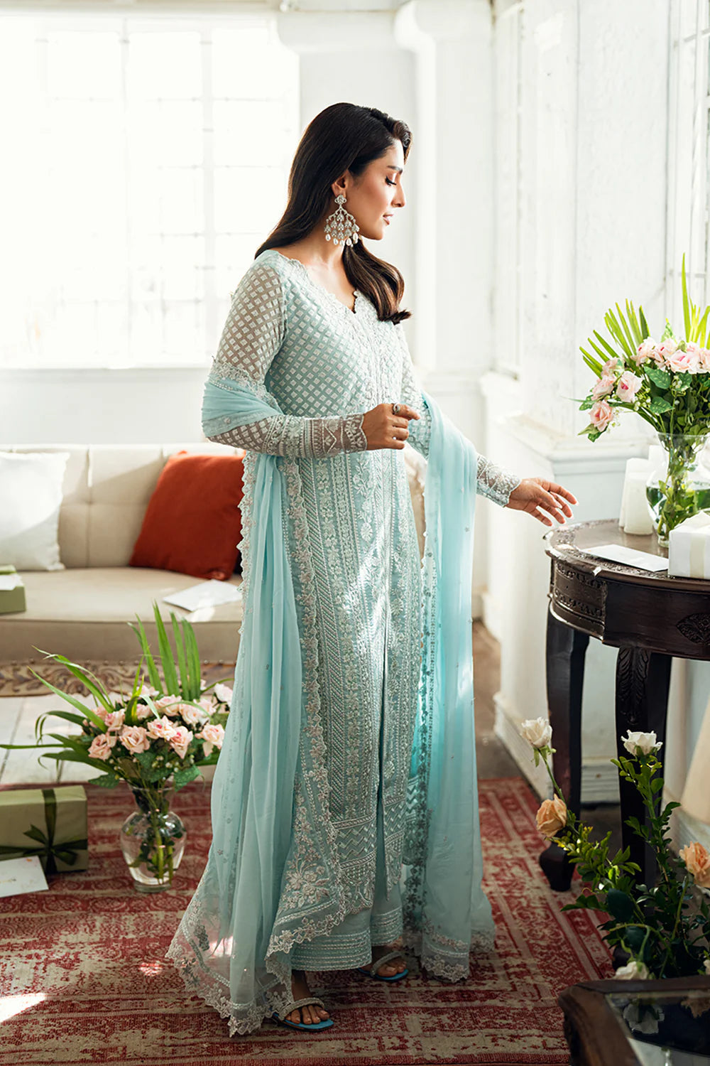 Azure Luxe Eid Drop 3 Chiffon Collection 2025 - Azure Glow
