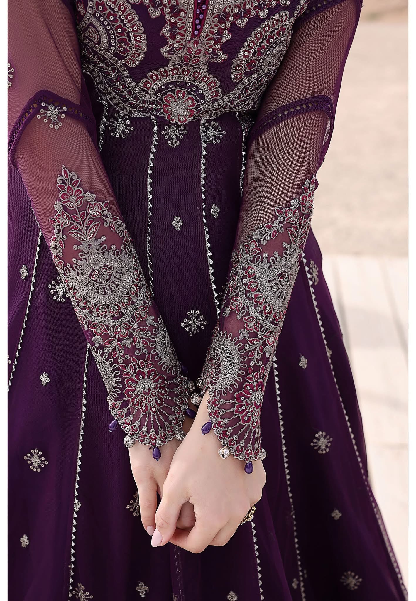 Maria B luxury lawn suits 2025 - 7B
