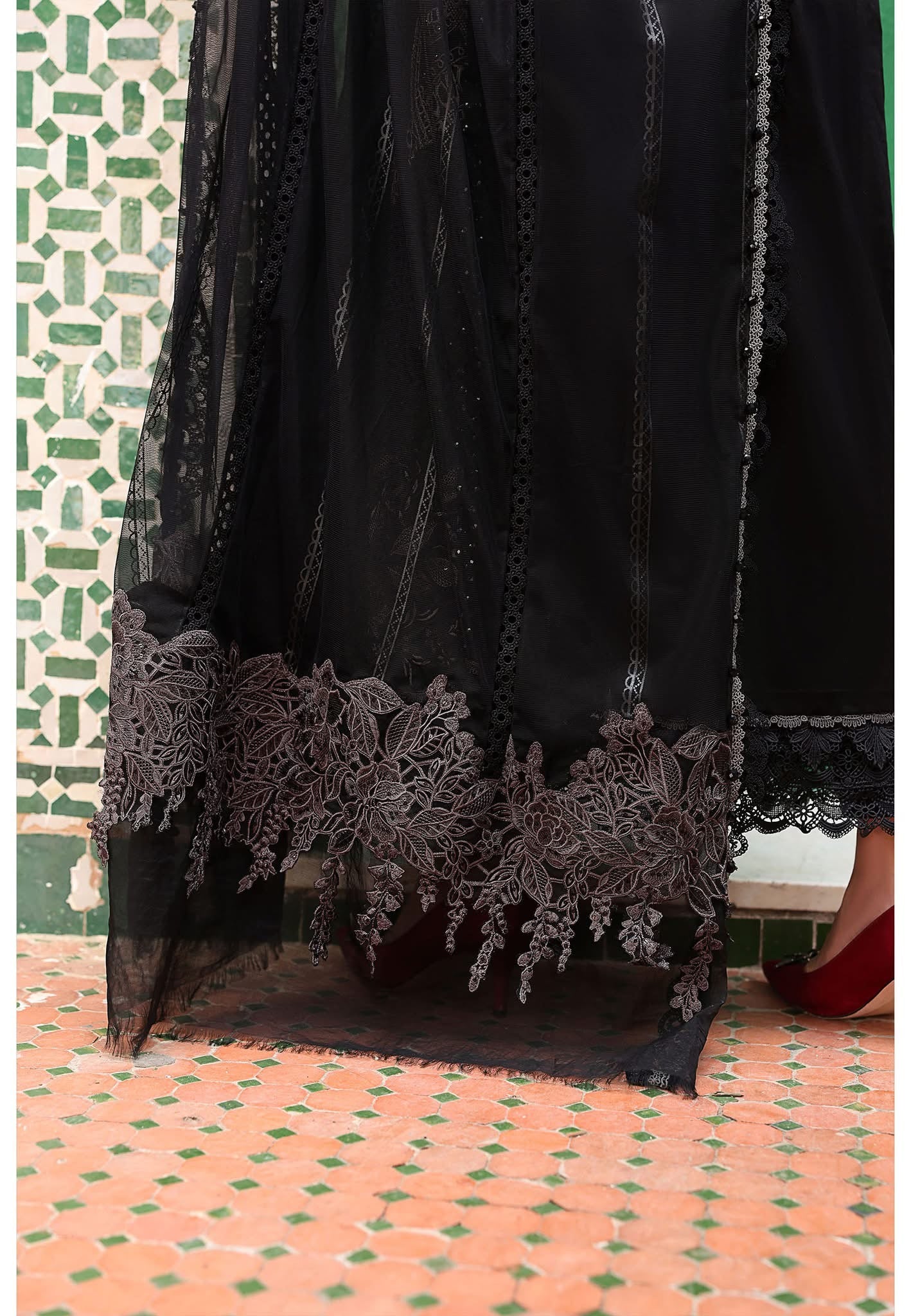 Maria B luxury lawn suits 2025 - 12B