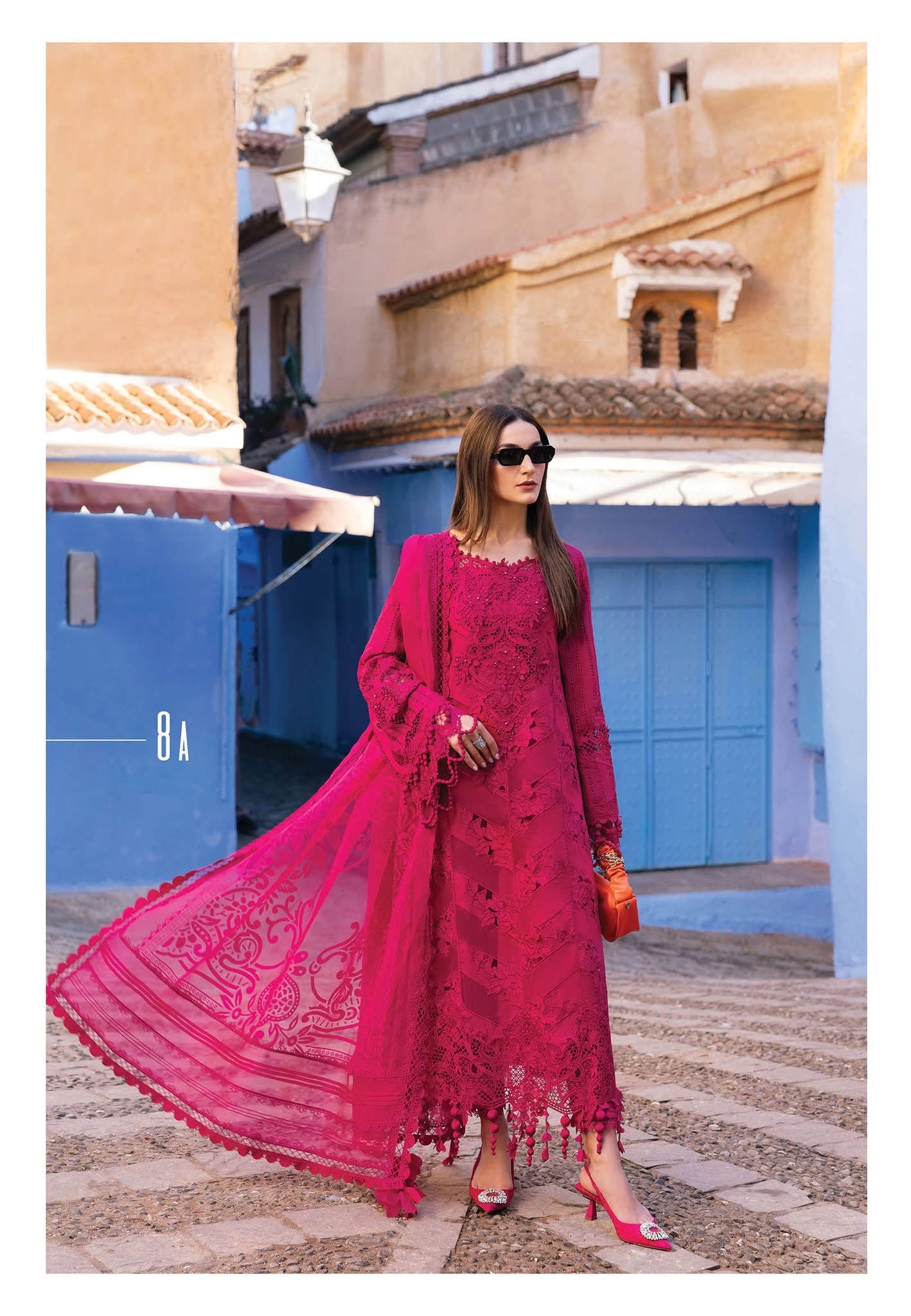 Maria B luxury lawn suits 2025 - 8A