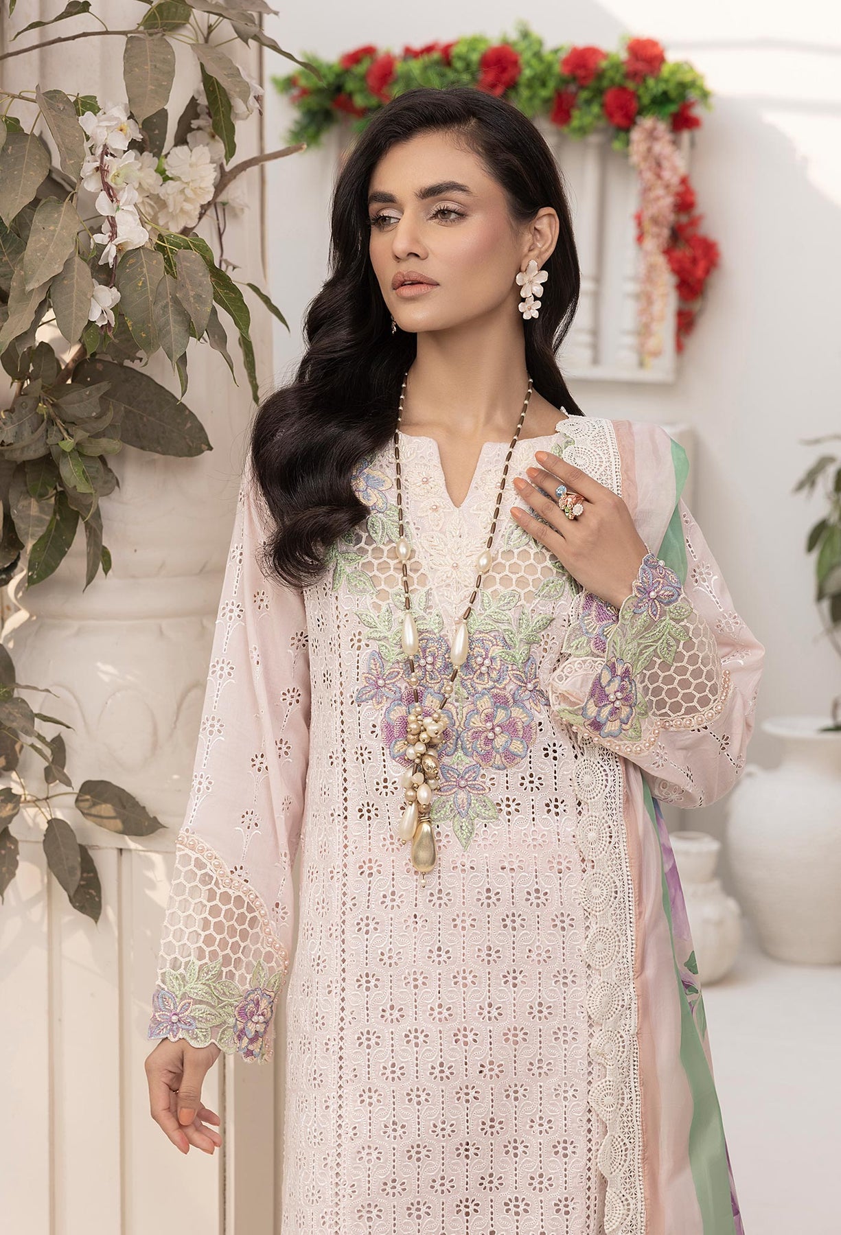 Adan’s libas Ezlyn unstitched lawn collection 2025 - Design 02