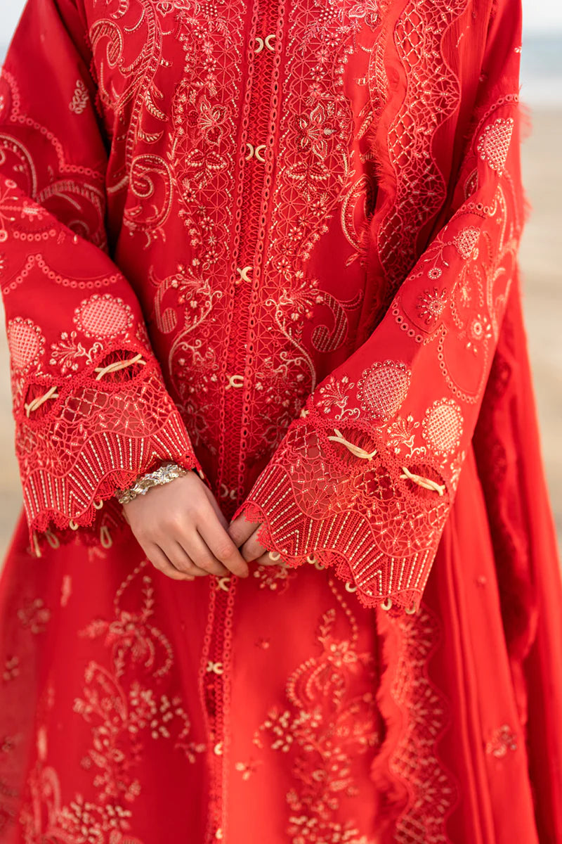 Qalamkar Sahil luxury unstitched lawn suits 2025 - FK-07