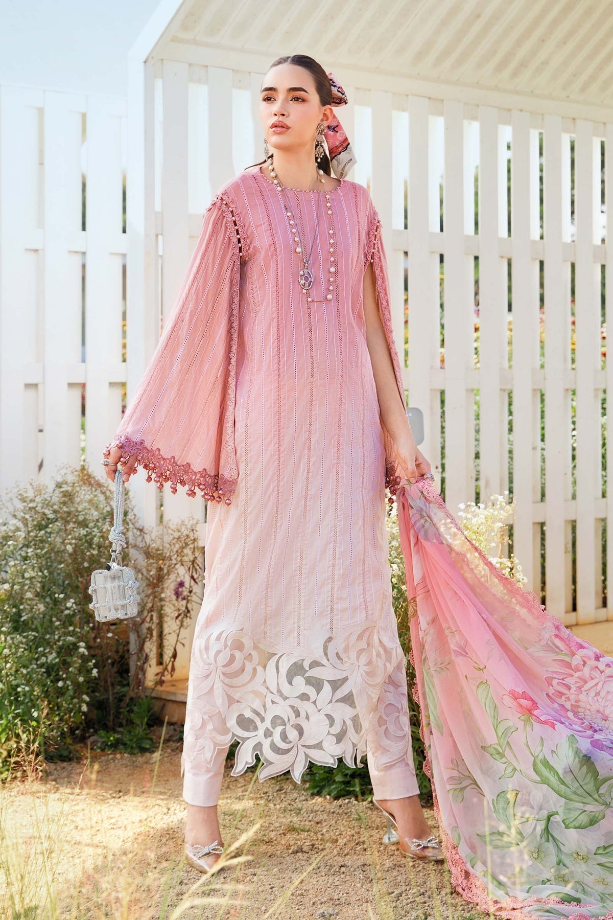 Maria B Mprints spring summer unstitched lawn suits 2025 | 6A
