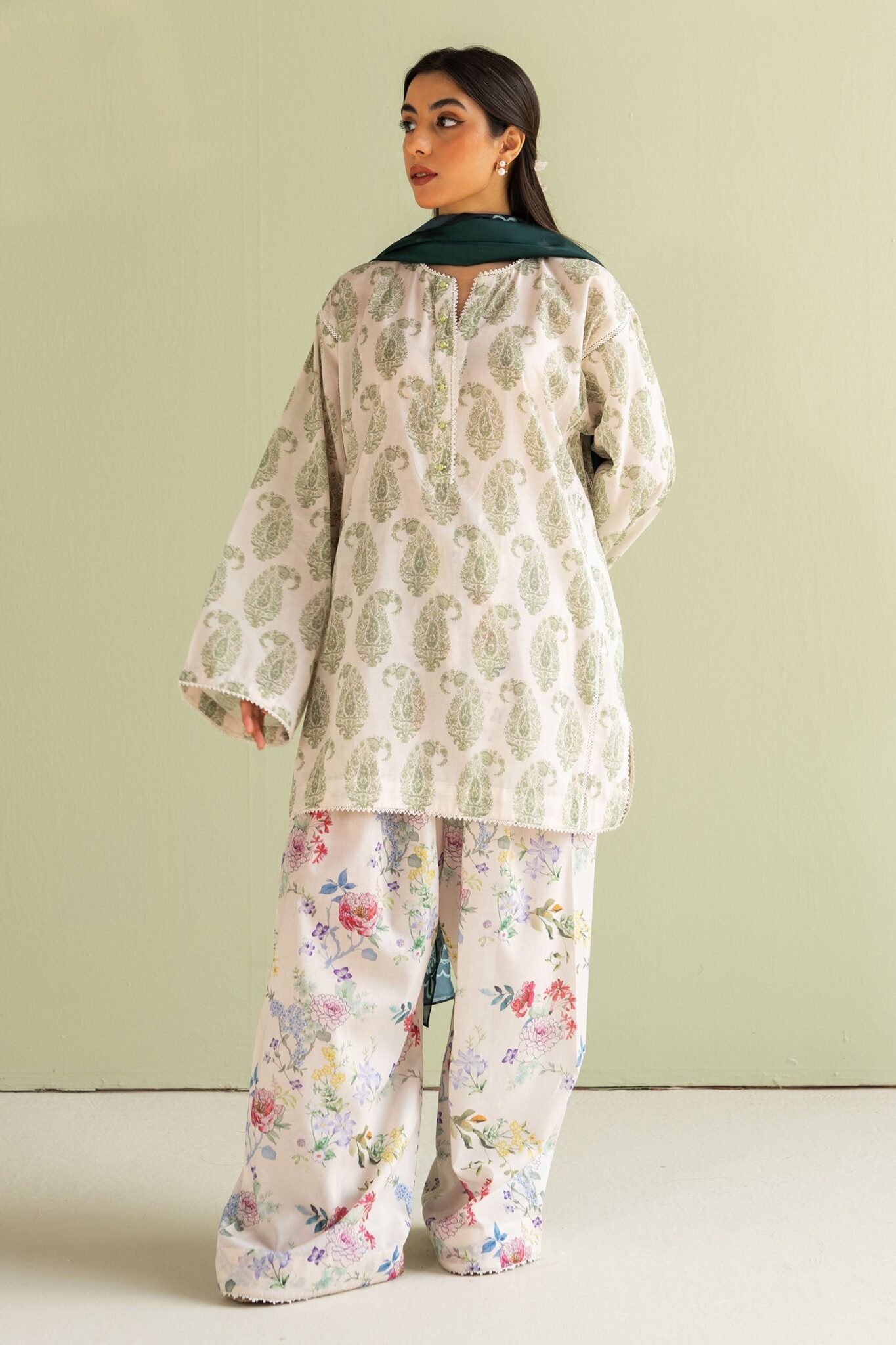 Coco prints unstitched lawn suits by Zara Shahjahan 2025| Paisley - 6B