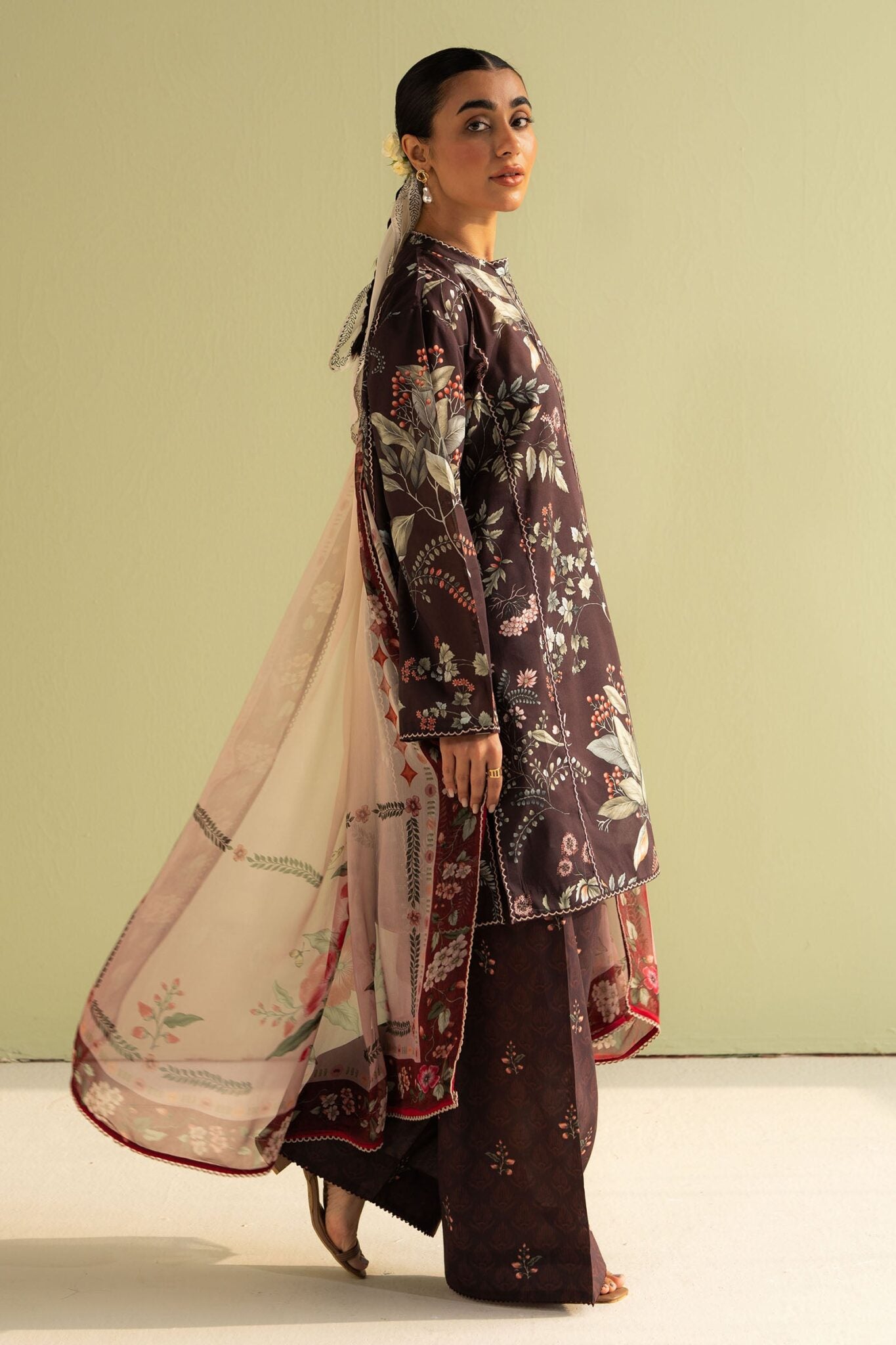 Coco prints unstitched lawn suits by Zara Shahjahan 2025| Zoe - 7B