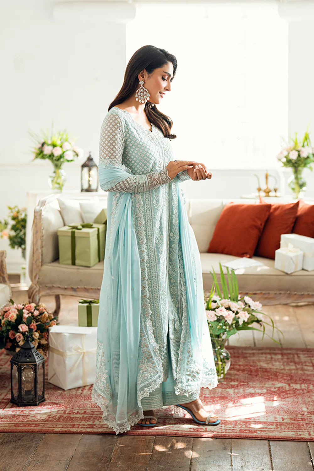 Azure Luxe Eid Drop 3 Chiffon Collection 2025 - Azure Glow
