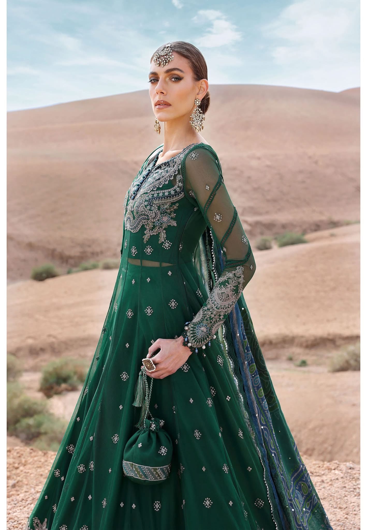 Maria B luxury lawn suits 2025 - 7A