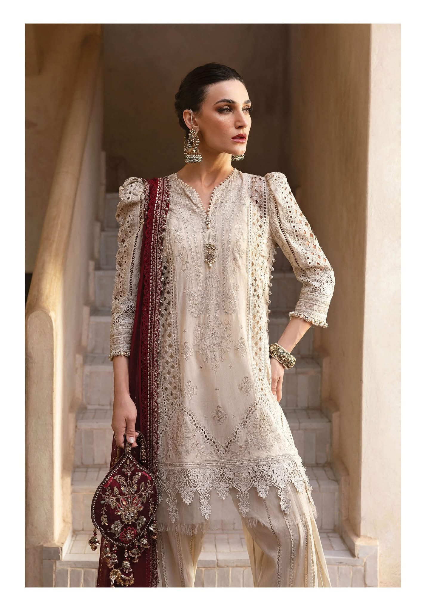 Maria B luxury lawn suits 2025 - 11B