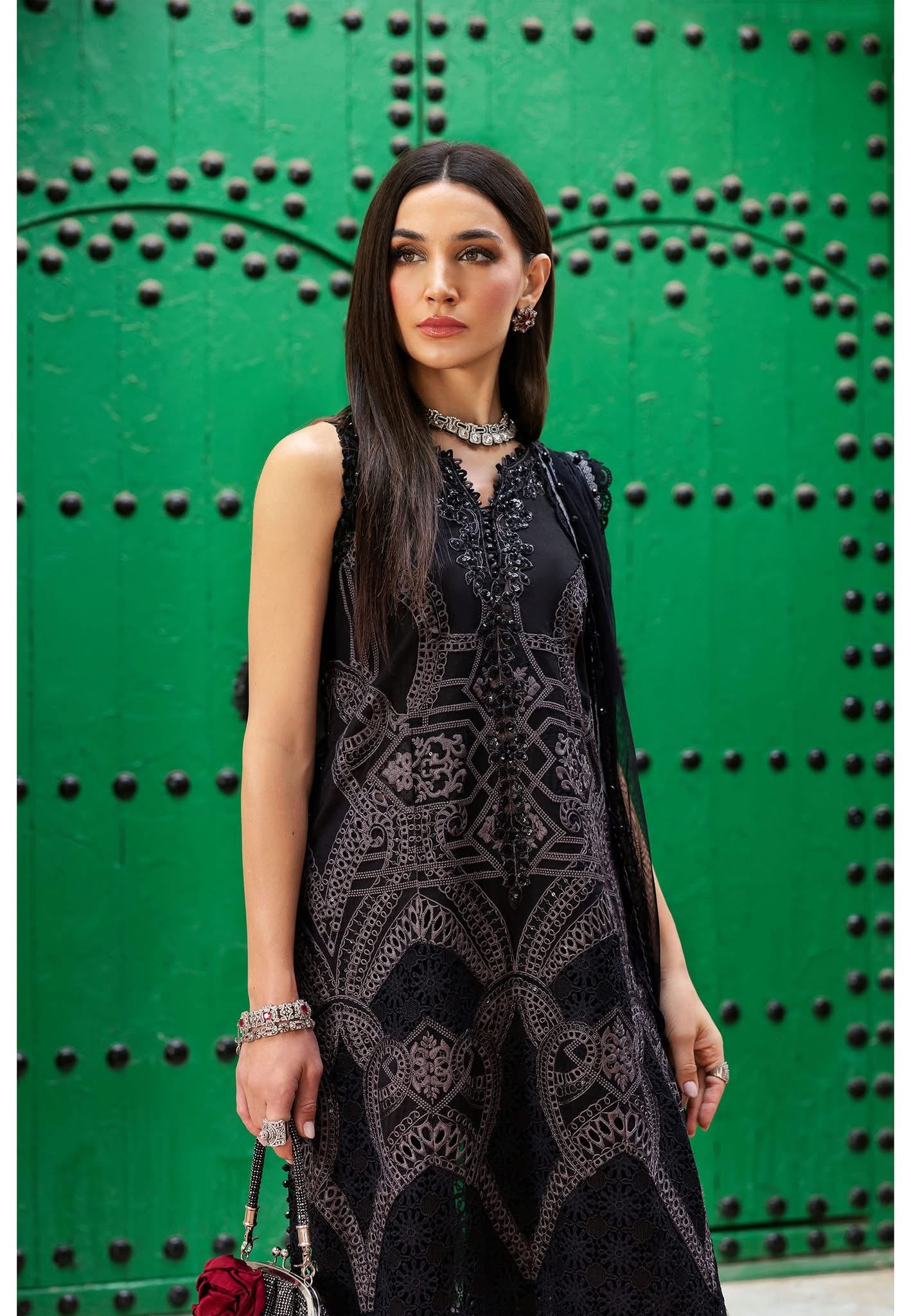 Maria B luxury lawn suits 2025 - 12B
