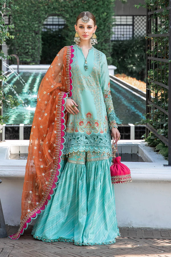 Maria B Luxury Lawn Suits Eid Edition 2023 - EL-23-05-Sea Green