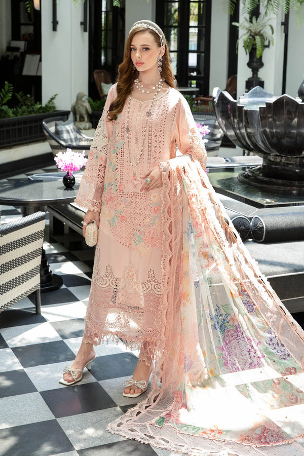 Maria B Luxury Lawn Suits Eid Edition 2023 - EL-23-07-Peach