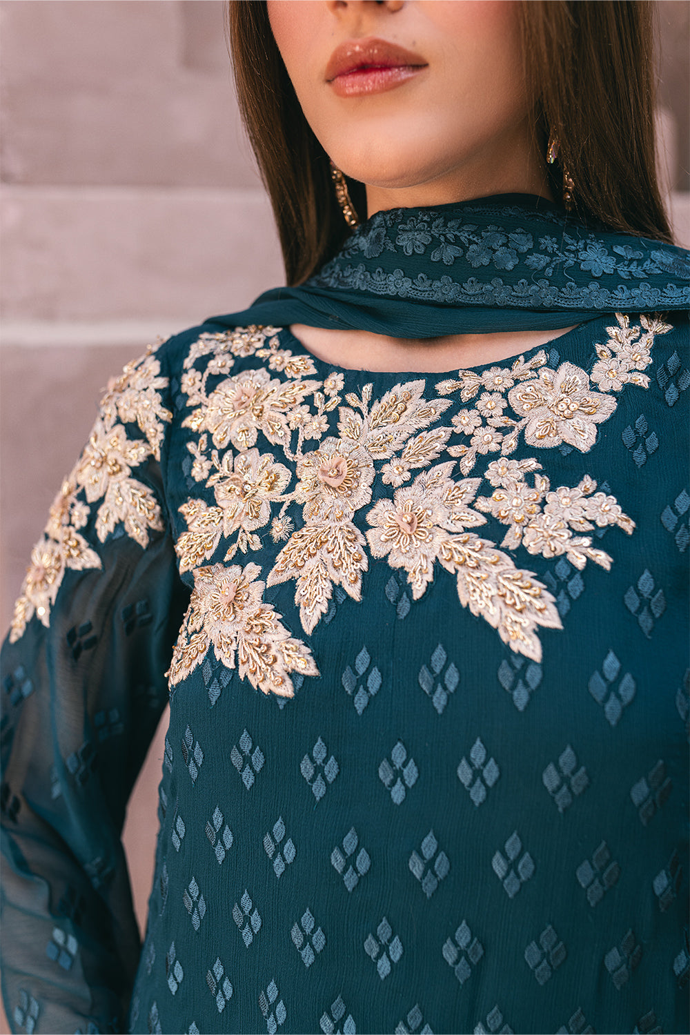 Ensembles Lawn Suits by Azure | 2024 |  Emerald Bloom