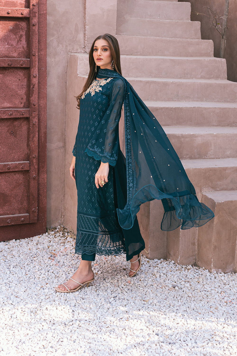 Ensembles Lawn Suits by Azure | 2024 |  Emerald Bloom