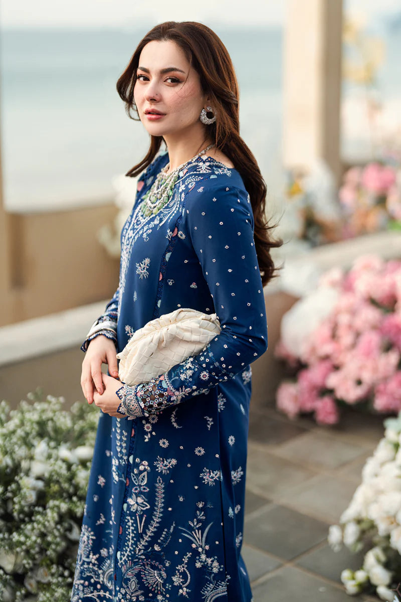 Qalamkar Sahil luxury unstitched lawn suits 2025 - FK-05