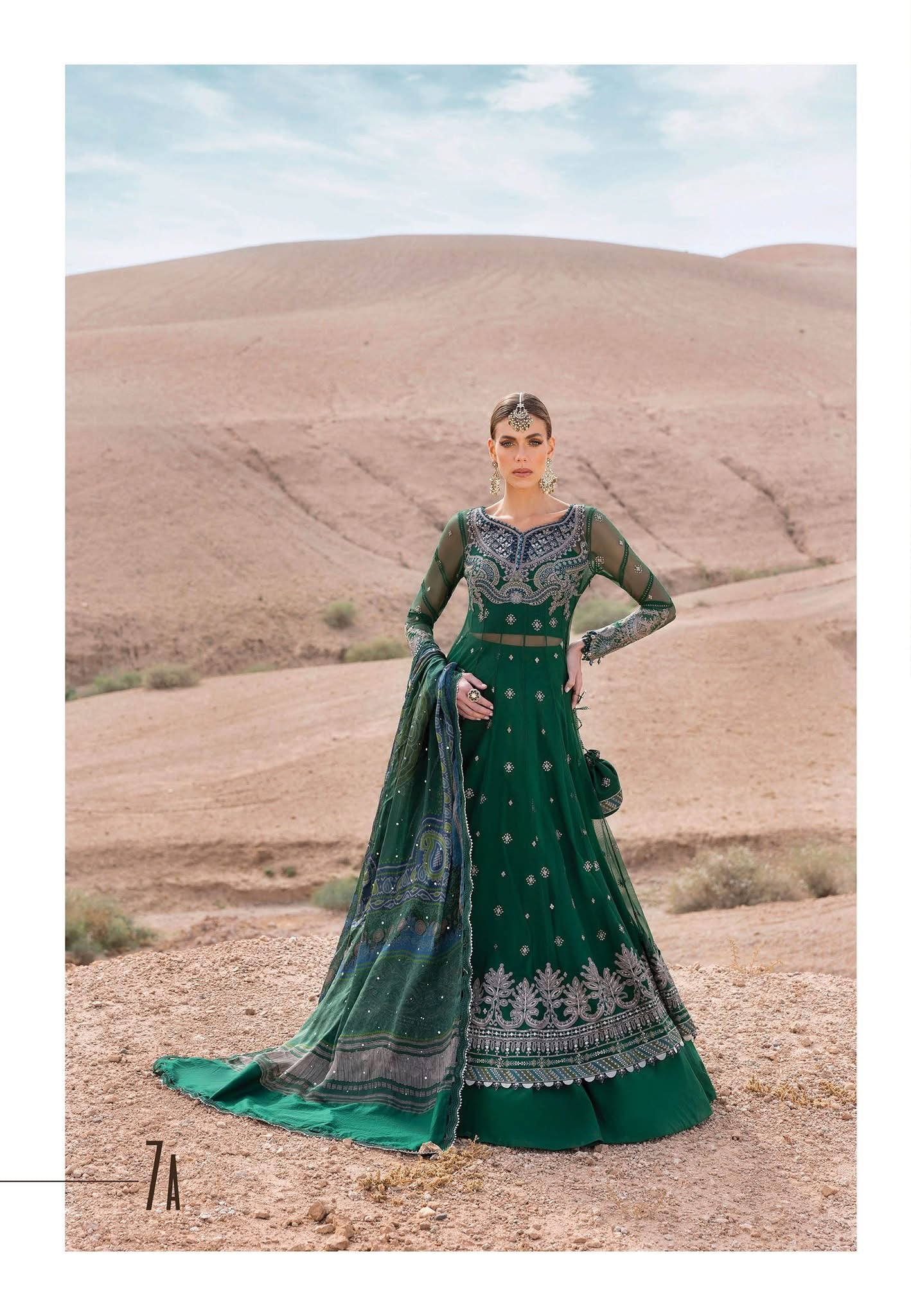 Maria B luxury lawn suits 2025 - 7A