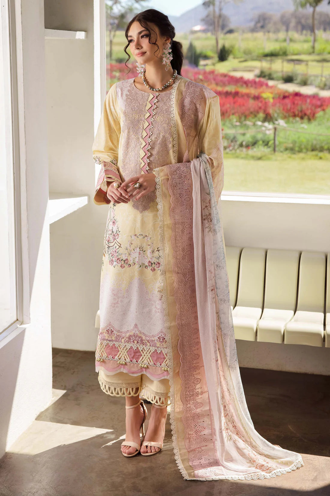 Jade Needle Wonder unstitched lawn collection 2025 - 20742