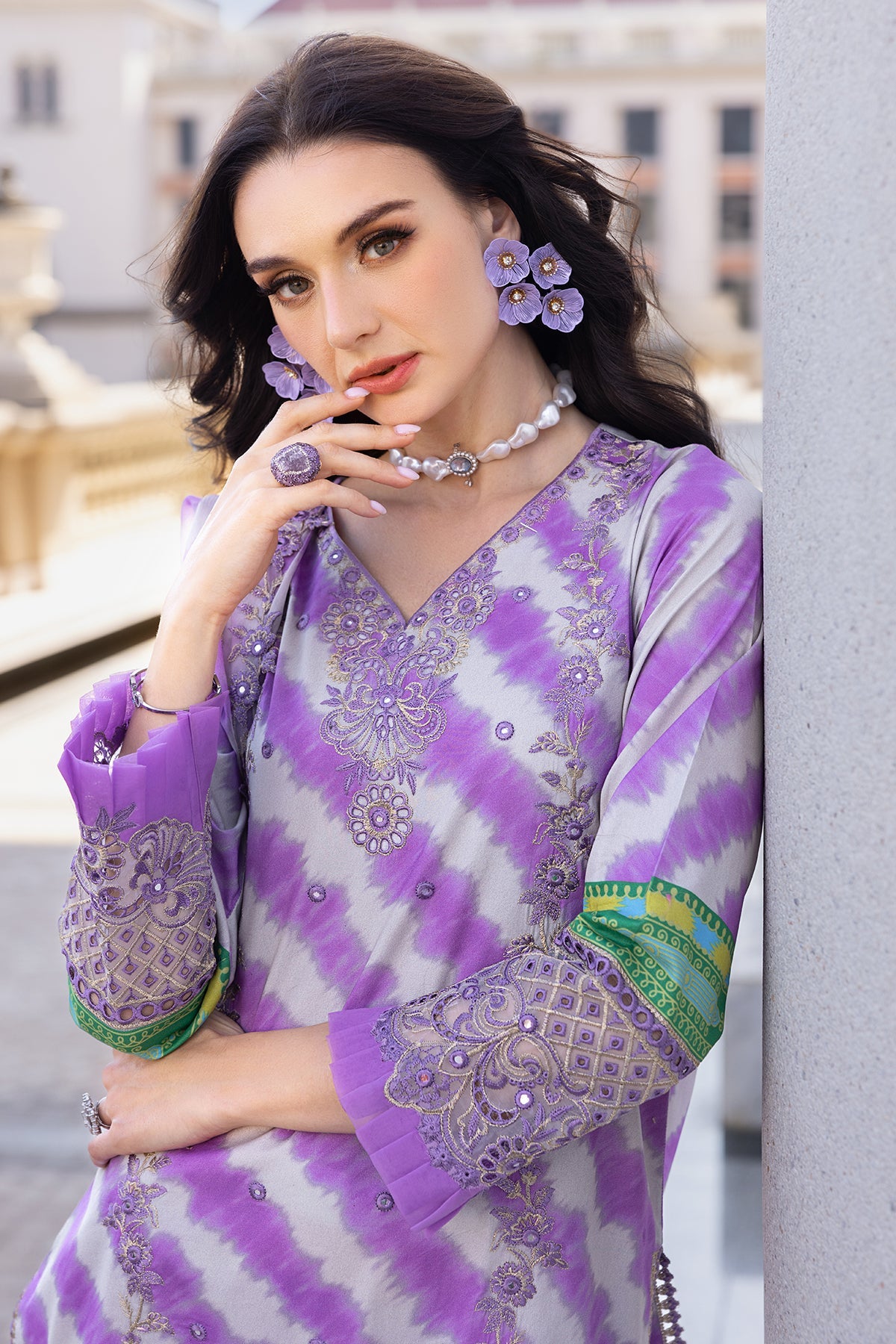 Agaz-e-nou embroidered lawn suits by Charizma Vol 1 - 2025 - AG5-02