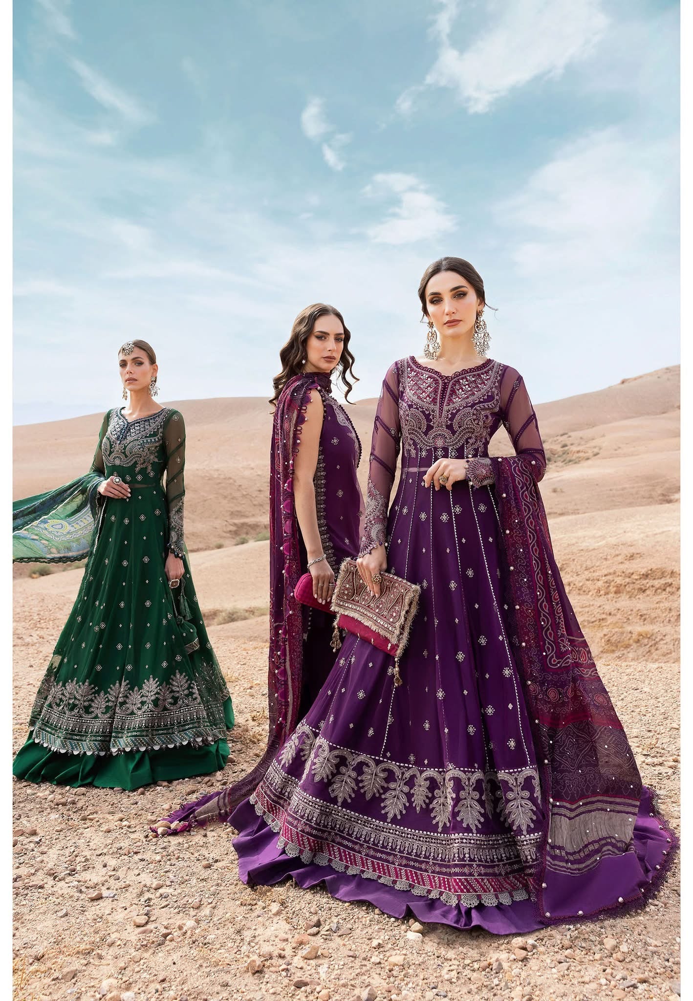 Maria B luxury lawn suits 2025 - 7B