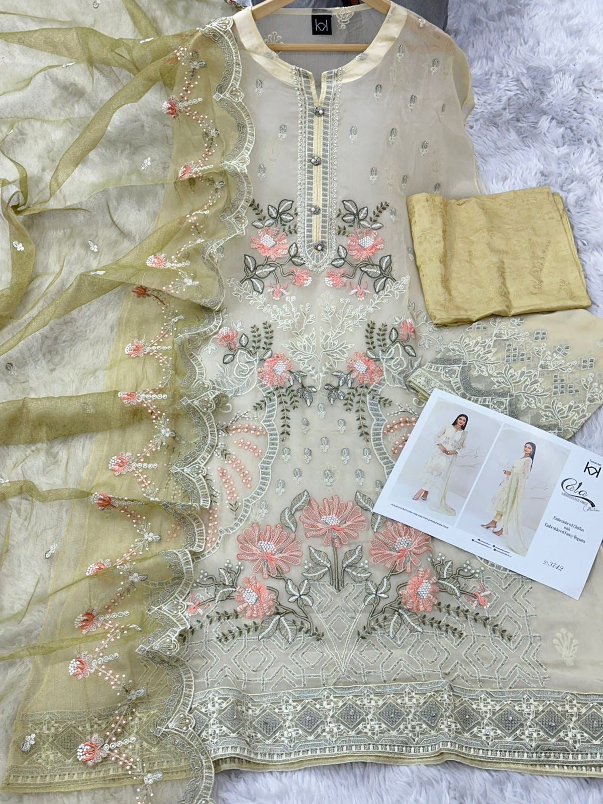 Tawakkal cala collection chiffon suits D-3742