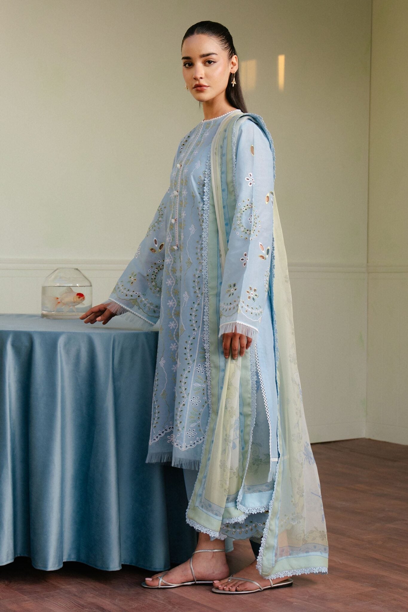 Coco by Zara Shahjahan Embroidered lawn suits 2025 - 5A