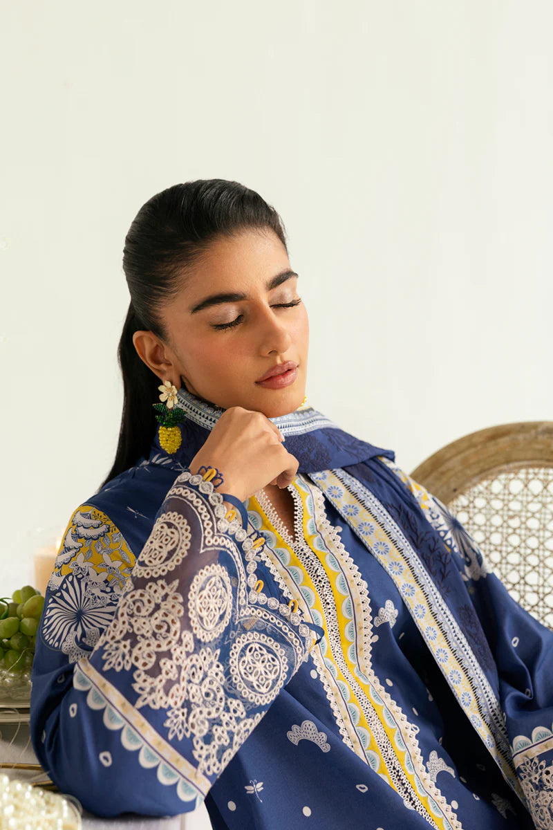 Qalamkar Qprints unstitched lawn suits - 2025 - Hina