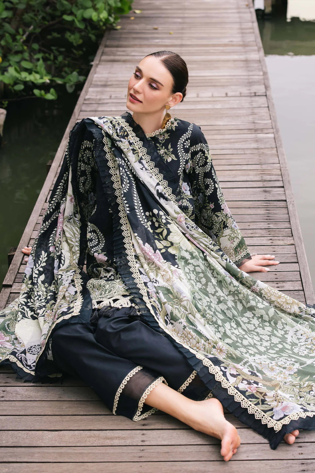 Jade urbane digital printed lawn collection 2025 | 20715-B