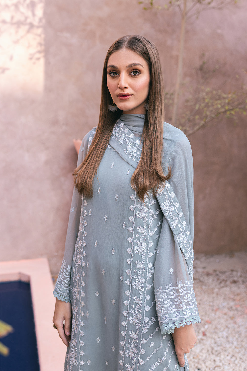 Ensembles Lawn Suits by Azure | 2024 | Frosted Fern