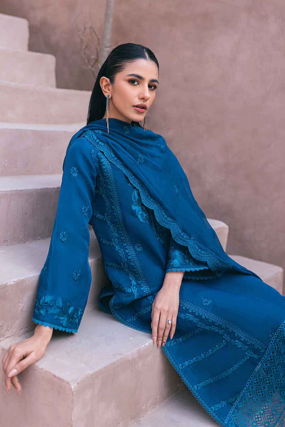 Ensembles Lawn Suits by Azure | 2024 | Hydrangea Hues