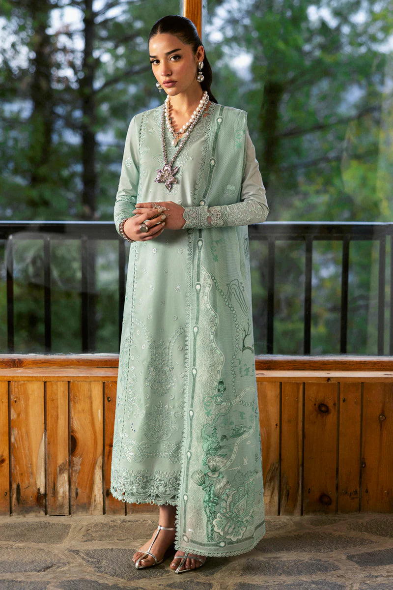 Qalamkar Qlinekari Lawn - DC-15 - Elira